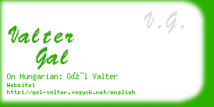 valter gal business card